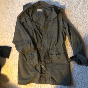 Olive Green Utility Jacket Coat XL